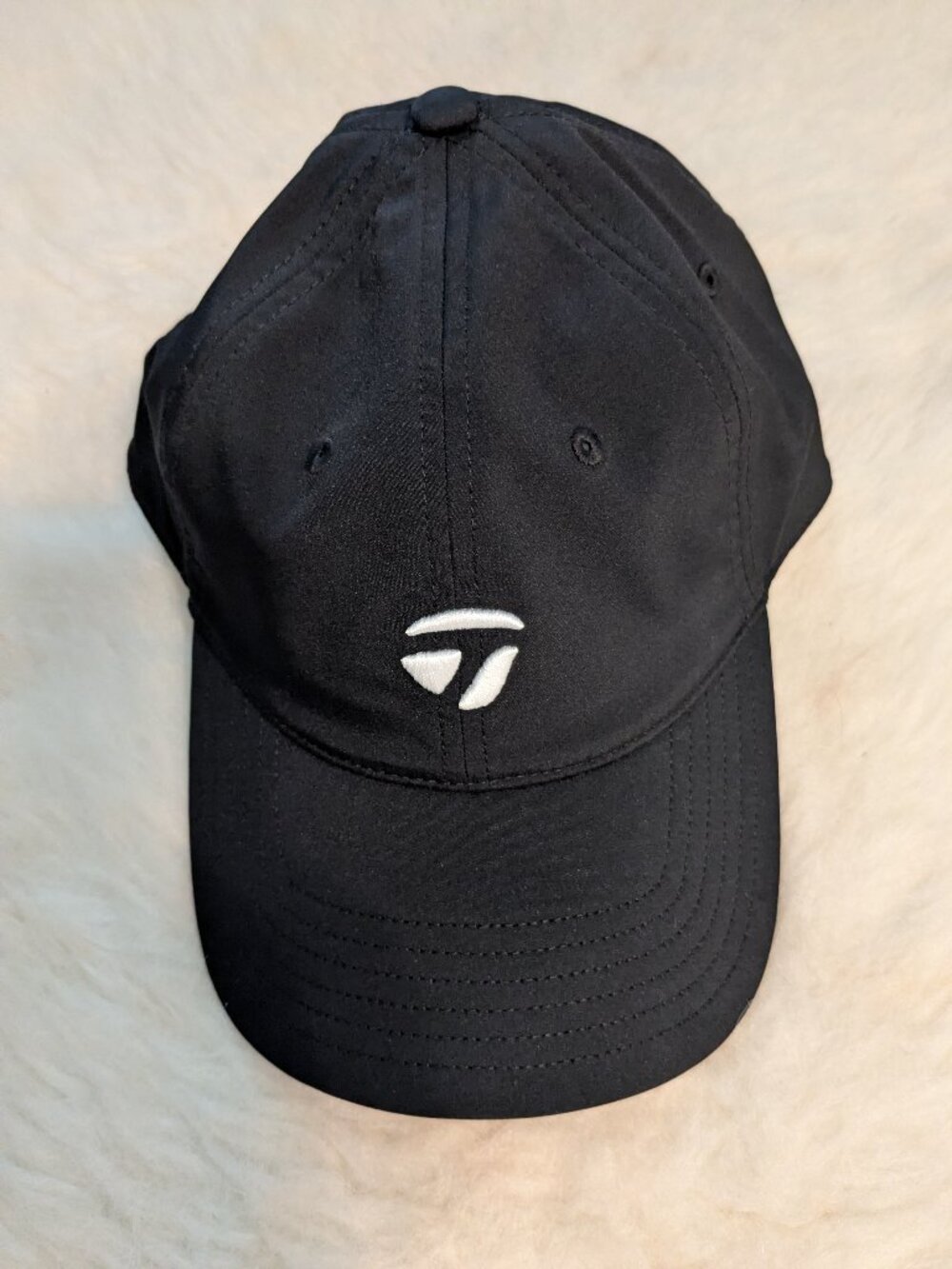 TaylorMade Golf LS T-Bug Hat Black Men's Adjustable‎ OSFM Strap-back Buckle